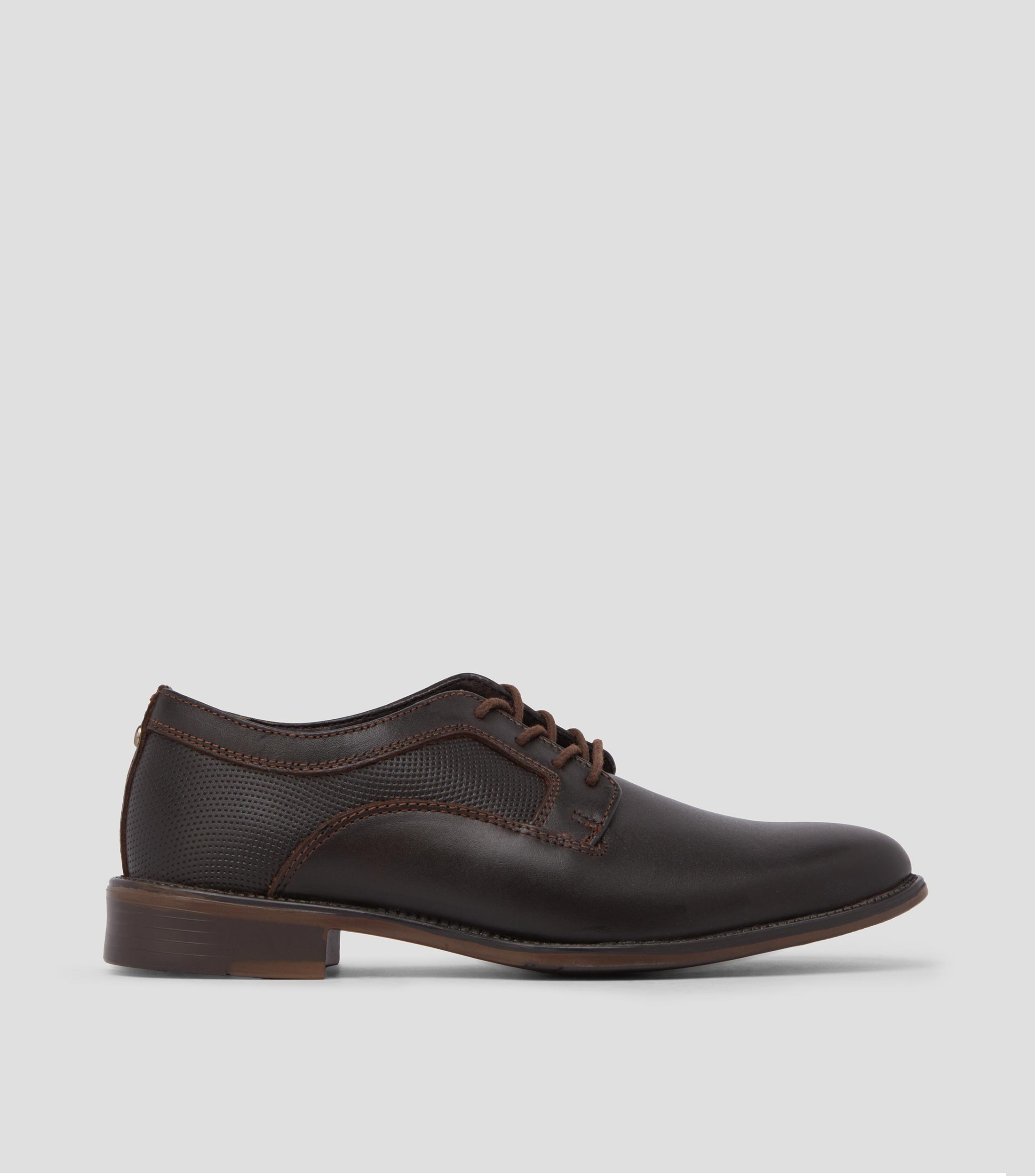 Zapatos casuales Oxford con tacón bajo ancho Hombre